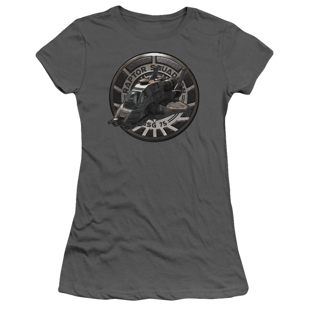 BSG Raptor Squadron Licensed Women's T-Shirt Juniors SM-XL