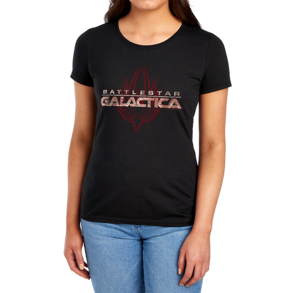 BSG Logo With Phoenix Licensed Women's T-Shirt Regular Fit SM-XL