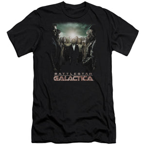 AN OFFCIALLY LICENSED BSG CROSSROADS MEN'S PREMIUM SLIM FIT T-SHIRT BLACK