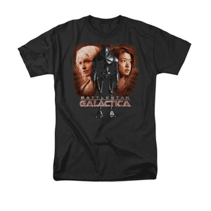 AN OFFCIALLY LICENSED BSG CREATED BY MAN MEN'S REGULAR FIT T-SHIRT BLACK