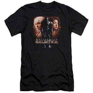 AN OFFCIALLY LICENSED BSG CREATED BY MAN MEN'S PREMIUM SLIM FIT T-SHIRT BLACK