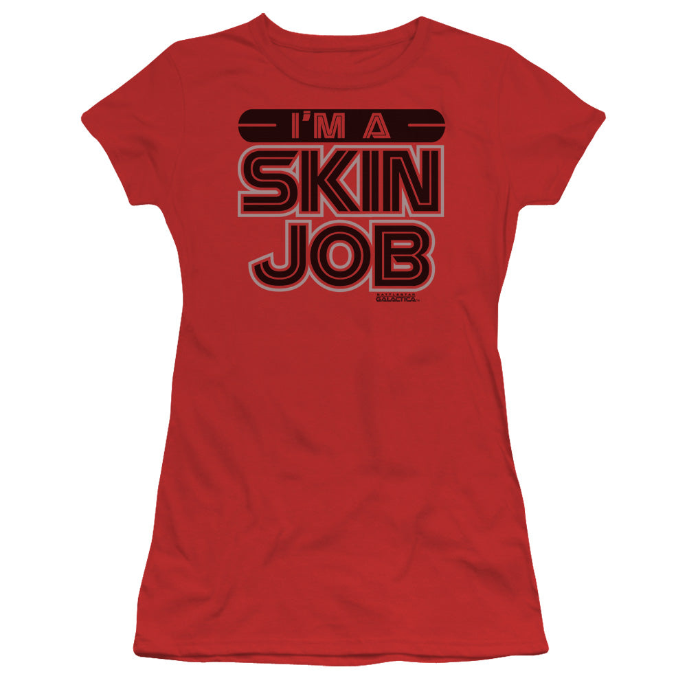 BSG Im A Skin Job Licensed Women's T-Shirt Juniors SM