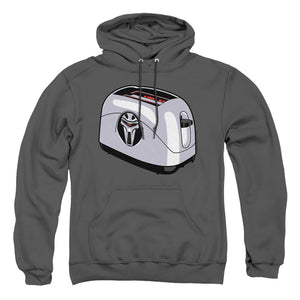 AN OFFCIALLY LICENSED BSG TOASTER ADULT UNISEX PULLOVER HOODIE CHARCOAL
