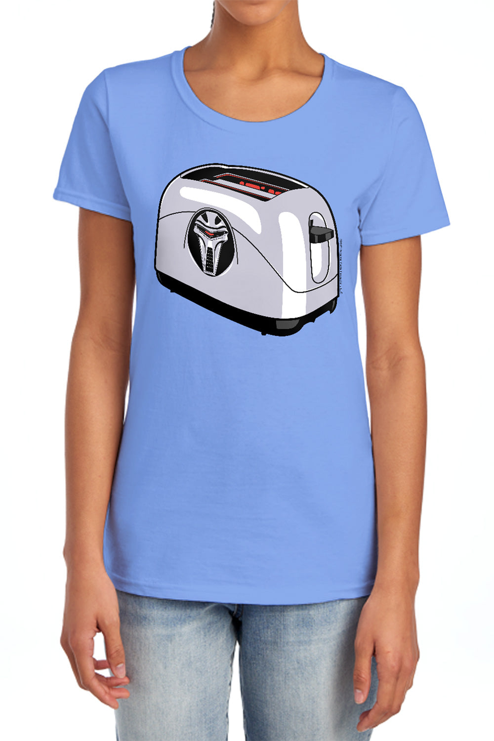AN OFFCIALLY LICENSED BSG TOASTER WOMEN'S REGULAR FIT T-SHIRT CHARCOAL