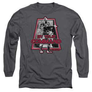 AN OFFCIALLY LICENSED BSG BY YOUR COMMAND(CLASSIC) MEN'S LONG SLEEVE T-SHIRT CHARCOAL