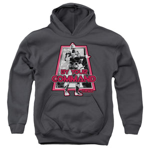 AN OFFCIALLY LICENSED BSG BY YOUR COMMAND(CLASSIC) YOUTH HOODIE CHARCOAL