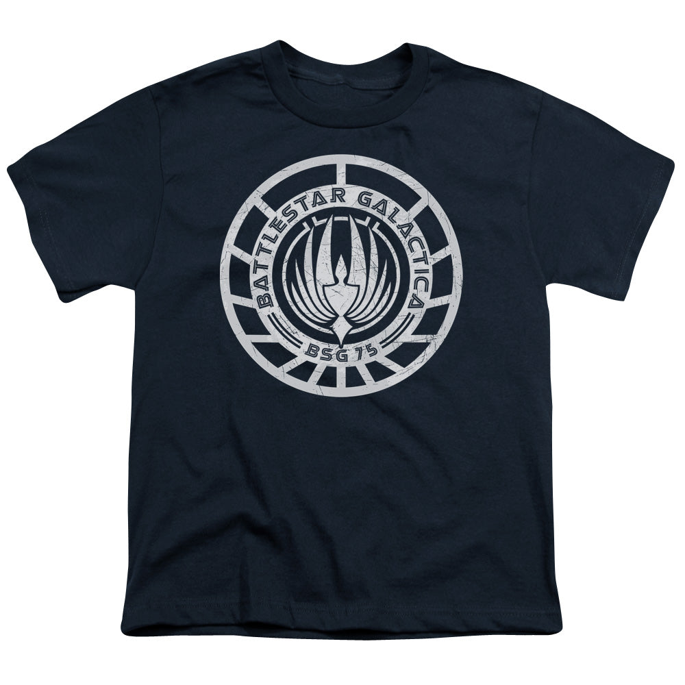 BSG Scratched Bsg Logo Licensed Kid's T-Shirt (Ages 4-7) SM-LG