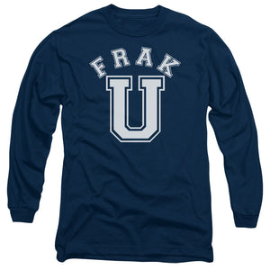 AN OFFCIALLY LICENSED BSG FRAK U MEN'S LONG SLEEVE T-SHIRT NAVY