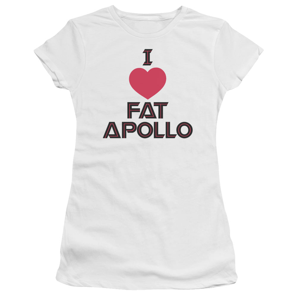 BSG I Heart Fat Apollo Licensed Women's T-Shirt Juniors LG