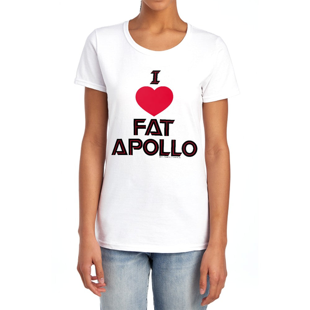 BSG I Heart Fat Apollo Licensed Women's T-Shirt Regular Fit SM-LG
