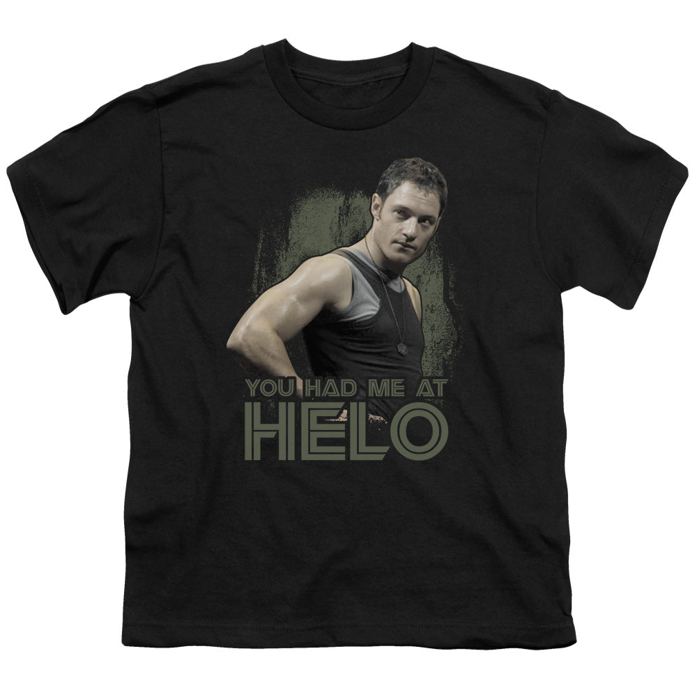 BSG Had Me At Helo Licensed Kid's T-Shirt (Ages 4-7) SM-LG