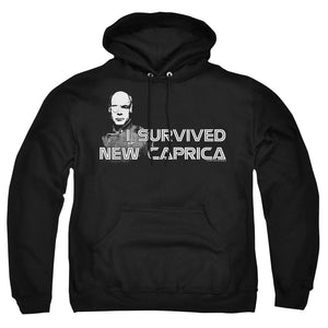 AN OFFCIALLY LICENSED BSG I SURVIVED NEW CAPRICA ADULT UNISEX PULLOVER HOODIE BLACK