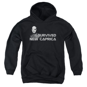 AN OFFCIALLY LICENSED BSG I SURVIVED NEW CAPRICA YOUTH HOODIE BLACK