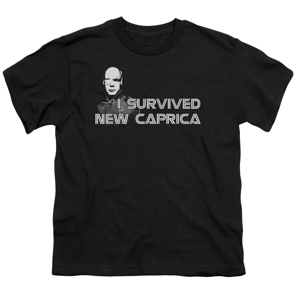 BSG I Survived New Caprica Licensed Kid's T-Shirt (Ages 4-7) SM-XL