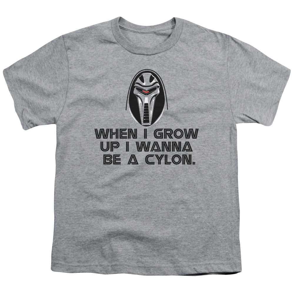 BSG Grow Up Cylon Licensed Kid's T-Shirt (Ages 4-7) XS