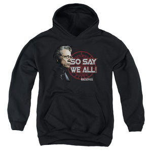 AN OFFCIALLY LICENSED BSG SO SAY WE ALL YOUTH HOODIE BLACK