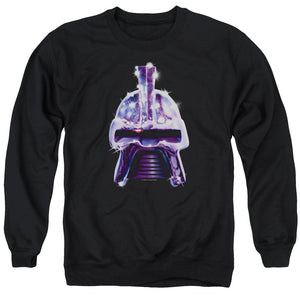 AN OFFCIALLY LICENSED BSG RETRO CYLON HEAD ADULT UNISEX CREWNECK SWEATSHIRT BLACK
