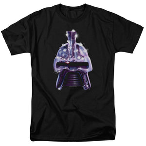 AN OFFCIALLY LICENSED BSG RETRO CYLON HEAD MEN'S REGULAR FIT T-SHIRT BLACK