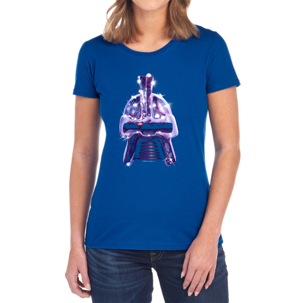 BSG Retro Cylon Head Licensed Women's T-Shirt Regular Fit LG