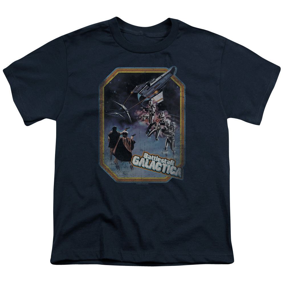 BSG Poster Iron On Licensed Kid's T-Shirt (Ages 4-7) XS-XL