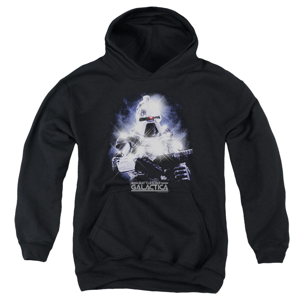 AN OFFCIALLY LICENSED BSG 35TH ANNIVERSARY CYLON YOUTH HOODIE BLACK
