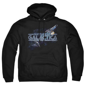 AN OFFCIALLY LICENSED BSG CYLON PERSUIT ADULT UNISEX PULLOVER HOODIE BLACK