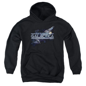 AN OFFCIALLY LICENSED BSG CYLON PERSUIT YOUTH HOODIE BLACK