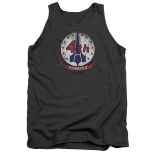 AN OFFCIALLY LICENSED BSG DEMONS BADGE ADULT UNISEX TANK TOP CHARCOAL
