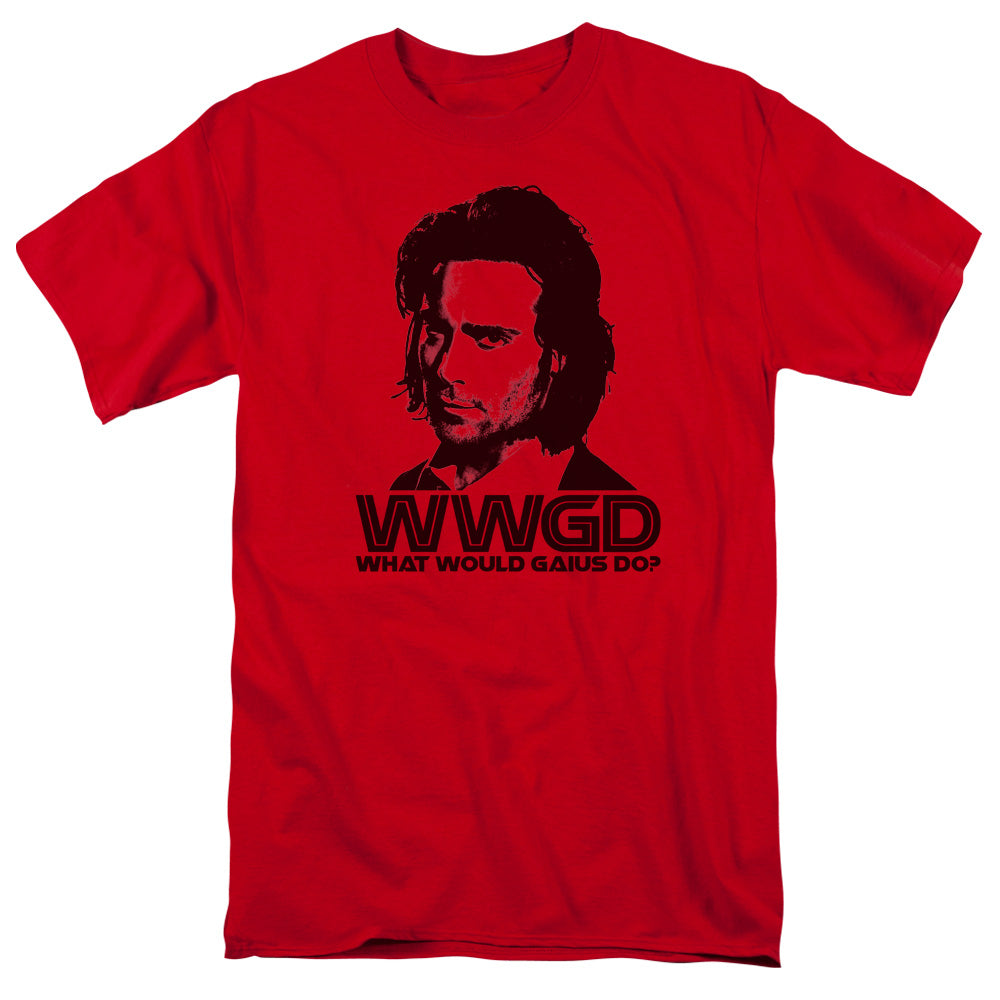 AN OFFCIALLY LICENSED BSG WWGD MEN'S REGULAR FIT T-SHIRT RED