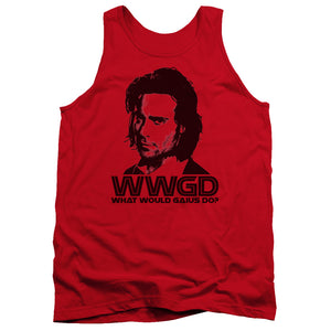 AN OFFCIALLY LICENSED BSG WWGD ADULT UNISEX TANK TOP RED