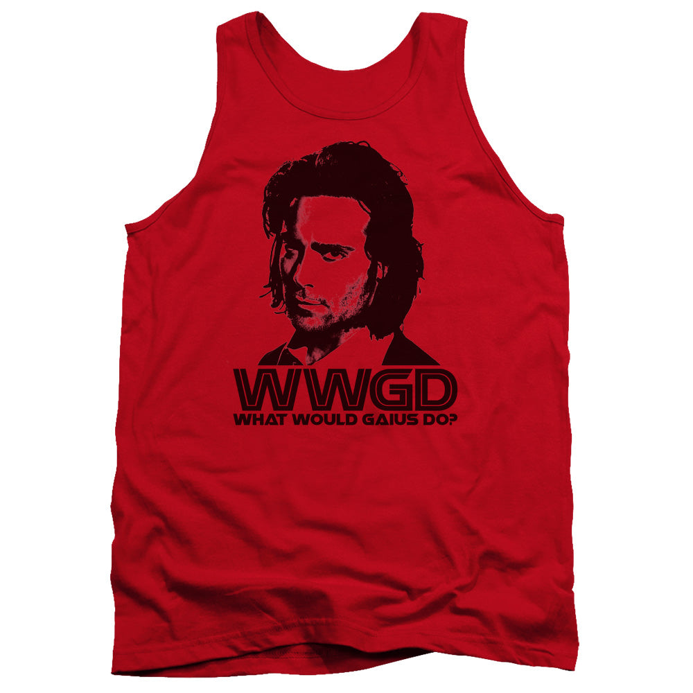 AN OFFCIALLY LICENSED BSG WWGD ADULT UNISEX TANK TOP RED