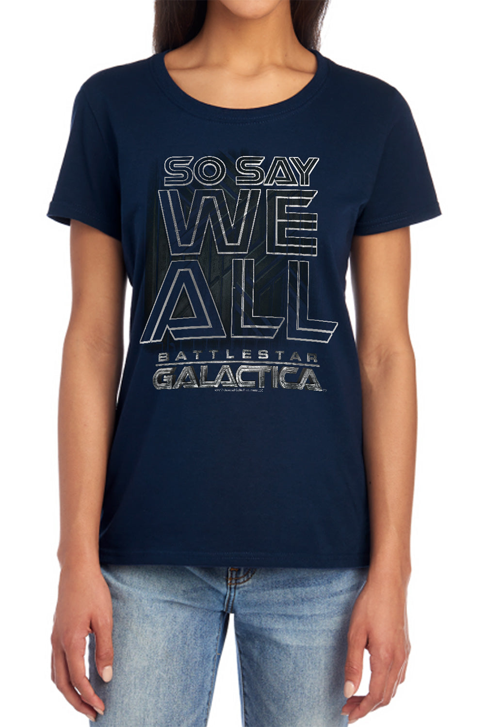 AN OFFCIALLY LICENSED BSG TOGETHER NOW WOMEN'S REGULAR FIT T-SHIRT BLACK