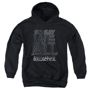 AN OFFCIALLY LICENSED BSG TOGETHER NOW YOUTH HOODIE BLACK
