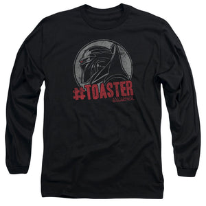 AN OFFCIALLY LICENSED BSG #TOASTER MEN'S LONG SLEEVE T-SHIRT BLACK