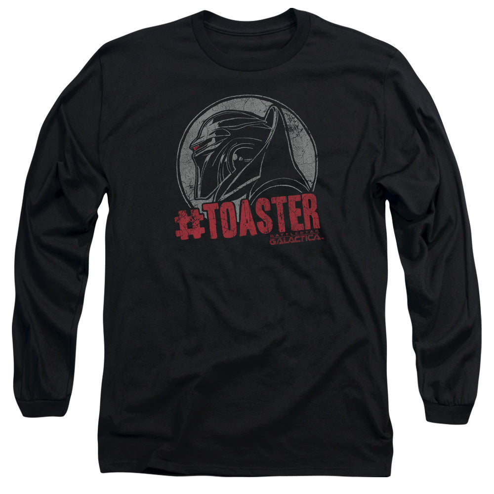 AN OFFCIALLY LICENSED BSG #TOASTER MEN'S LONG SLEEVE T-SHIRT BLACK