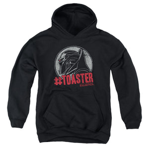 AN OFFCIALLY LICENSED BSG #TOASTER YOUTH HOODIE BLACK