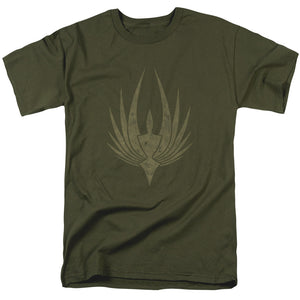 AN OFFCIALLY LICENSED BSG PHOENIX MEN'S REGULAR FIT T-SHIRT MILITARY GREEN