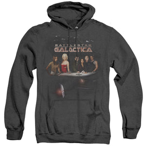 AN OFFCIALLY LICENSED BSG DESTINY ADULT UNISEX HEATHER PULLOVER HOODIE BLACK