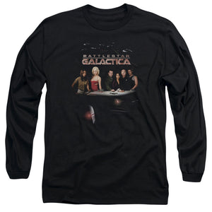 AN OFFCIALLY LICENSED BSG DESTINY MEN'S LONG SLEEVE T-SHIRT BLACK