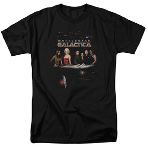 AN OFFCIALLY LICENSED BSG DESTINY MEN'S REGULAR FIT T-SHIRT BLACK
