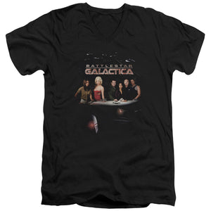 AN OFFCIALLY LICENSED BSG DESTINY MEN'S V-NECK T-SHIRT BLACK