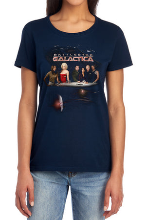 AN OFFCIALLY LICENSED BSG DESTINY WOMEN'S REGULAR FIT T-SHIRT BLACK
