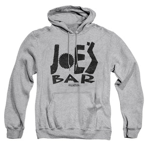 AN OFFCIALLY LICENSED BSG JOES BAR LOGO ADULT UNISEX PULLOVER HOODIE ATHLETIC HEATHER