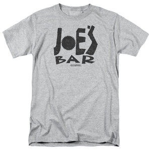 AN OFFCIALLY LICENSED BSG JOES BAR LOGO MEN'S REGULAR FIT T-SHIRT ATHLETIC HEATHER