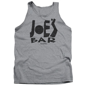 AN OFFCIALLY LICENSED BSG JOES BAR LOGO ADULT UNISEX TANK TOP ATHLETIC HEATHER