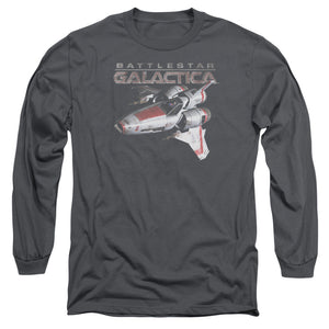 AN OFFCIALLY LICENSED BSG MARK II VIPER MEN'S LONG SLEEVE T-SHIRT CHARCOAL