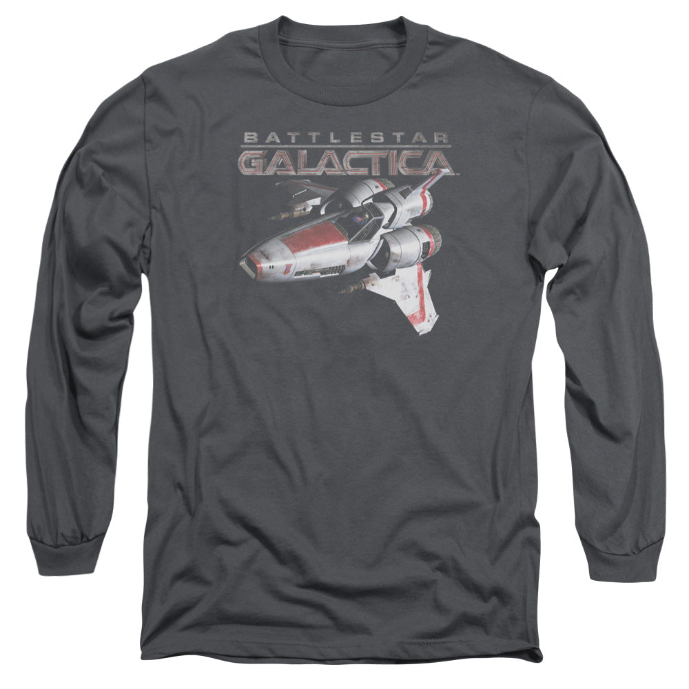 AN OFFCIALLY LICENSED BSG MARK II VIPER MEN'S LONG SLEEVE T-SHIRT CHARCOAL