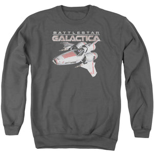 AN OFFCIALLY LICENSED BSG MARK II VIPER ADULT UNISEX CREWNECK SWEATSHIRT CHARCOAL