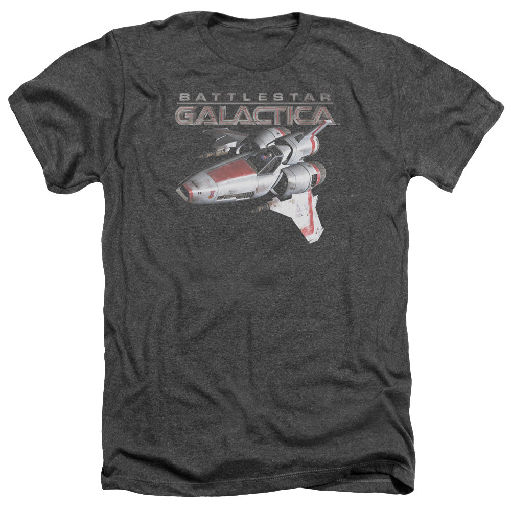 AN OFFCIALLY LICENSED BSG MARK II VIPER MEN'S HEATHER T-SHIRT CHARCOAL