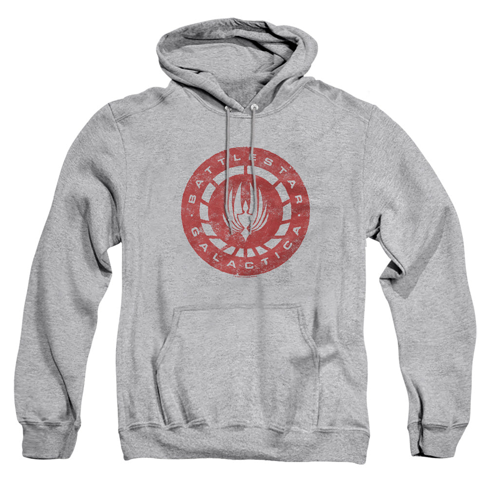 AN OFFCIALLY LICENSED BSG ERODED LOGO ADULT UNISEX PULLOVER HOODIE ATHLETIC HEATHER